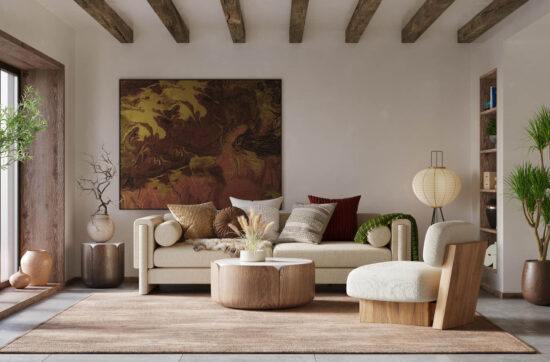 interior-design-modern-apartment-with-cozy-furniture-wabisabi-style-3d-render