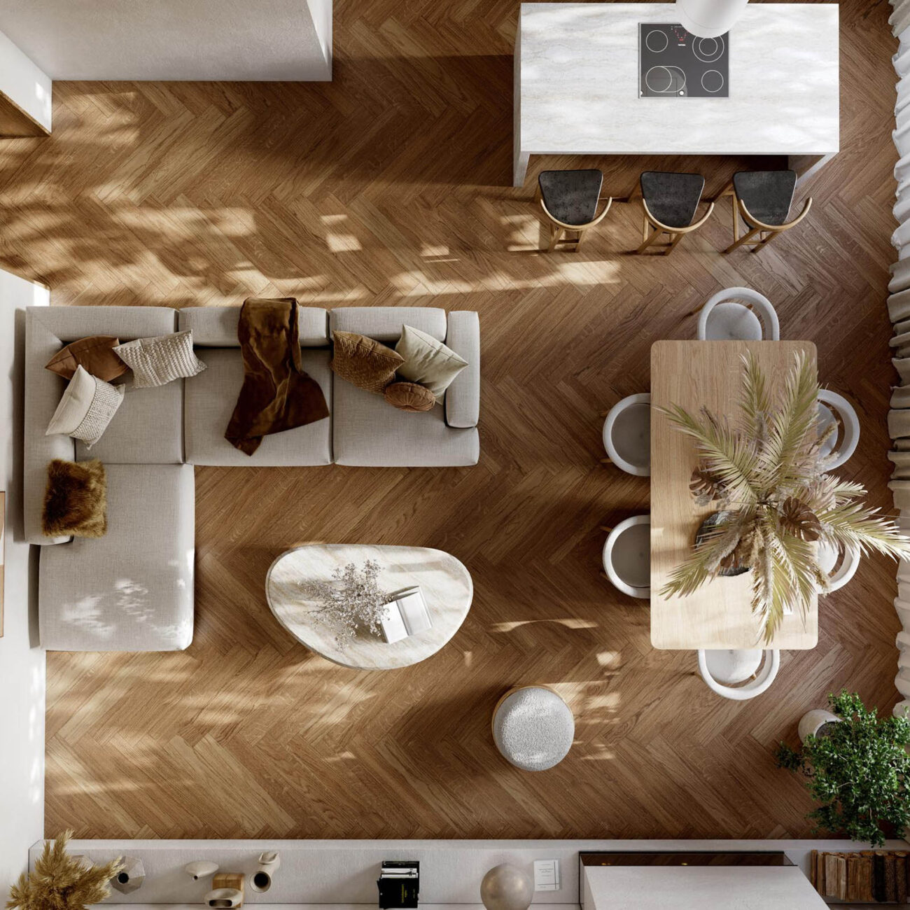 open-plan-living-room-interior-with-modern-wood-kitchen-3d-render