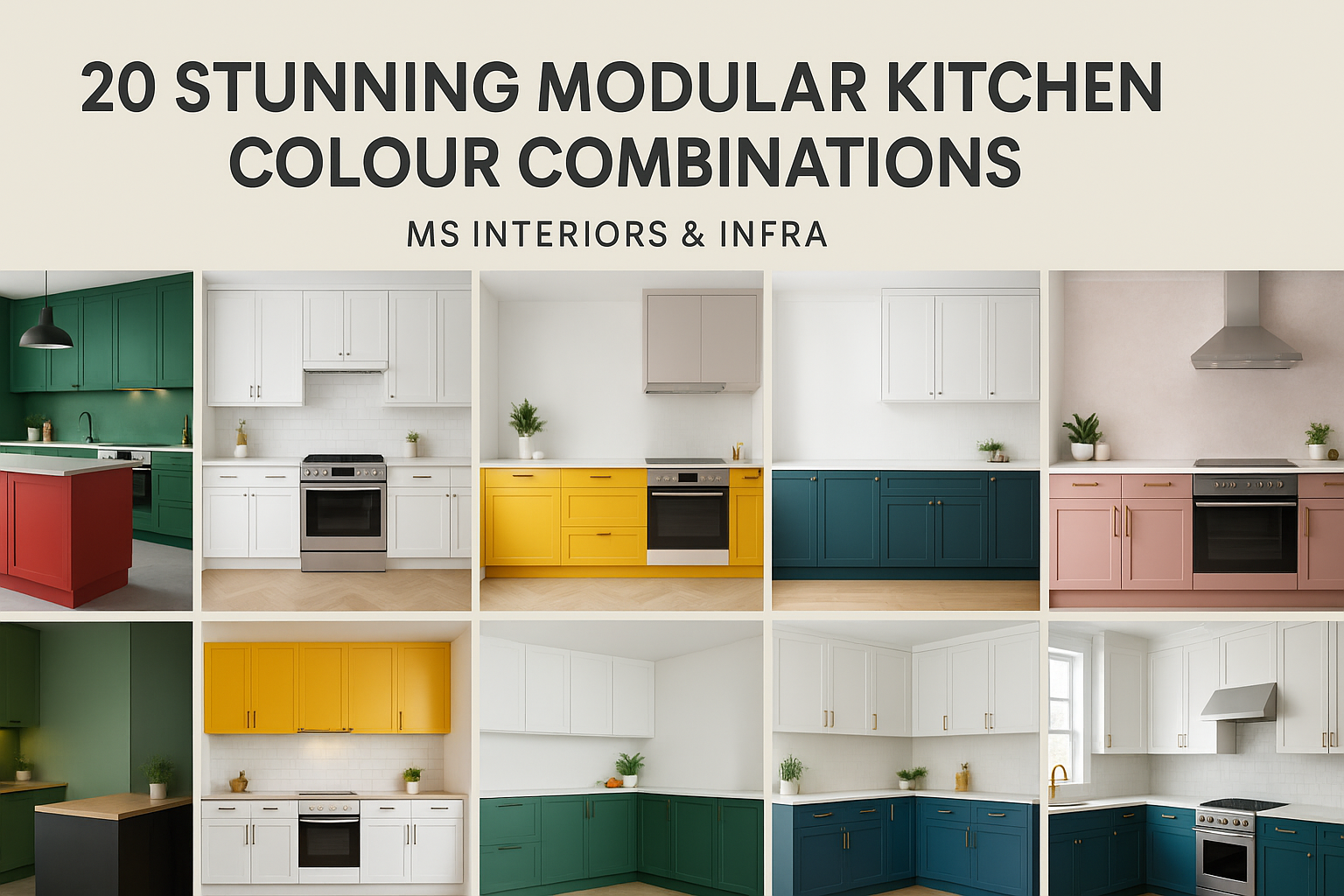 20 Stunning Modular Kitchen Colour Combinations for 2025