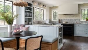 Two-Tone Peninsula Kitchen Design